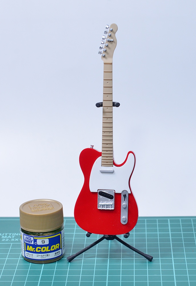 1/12 エレキギター(TLタイプ)3Dプリンタ出力未塗装キット(1/6もあり)