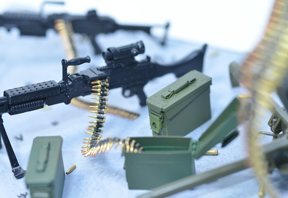 1/12 アモ缶 3Dプリント出力未塗装キット 12.7mm(.50cal)、7.62mm、5.56mm (1/6スケールもあり)