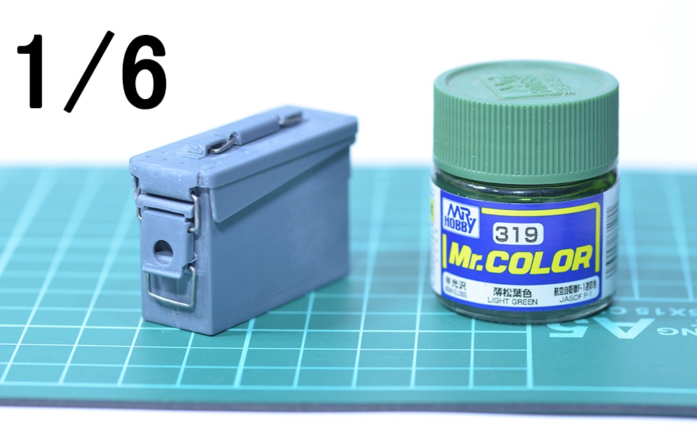 1/12 アモ缶 3Dプリント出力未塗装キット 12.7mm(.50cal)、7.62mm、5.56mm (1/6スケールもあり)