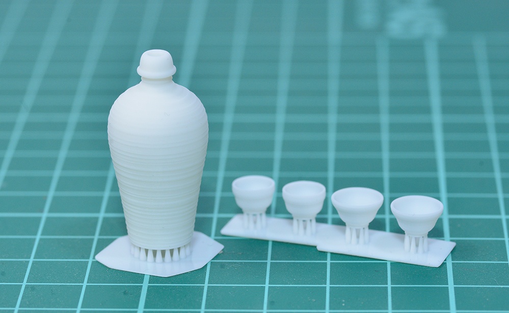 1/12 通い徳利 3Dプリンタ出力未塗装キット(1/10,1/24,1/35,1/45もあり)