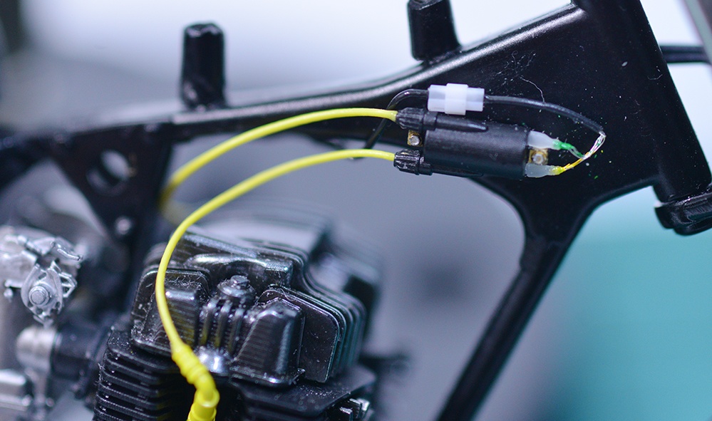 1/12 配線コネクタセット(ギボシ、平コネクタ、2ピンコネクタ) 3Dプリンタ出力未塗装キット