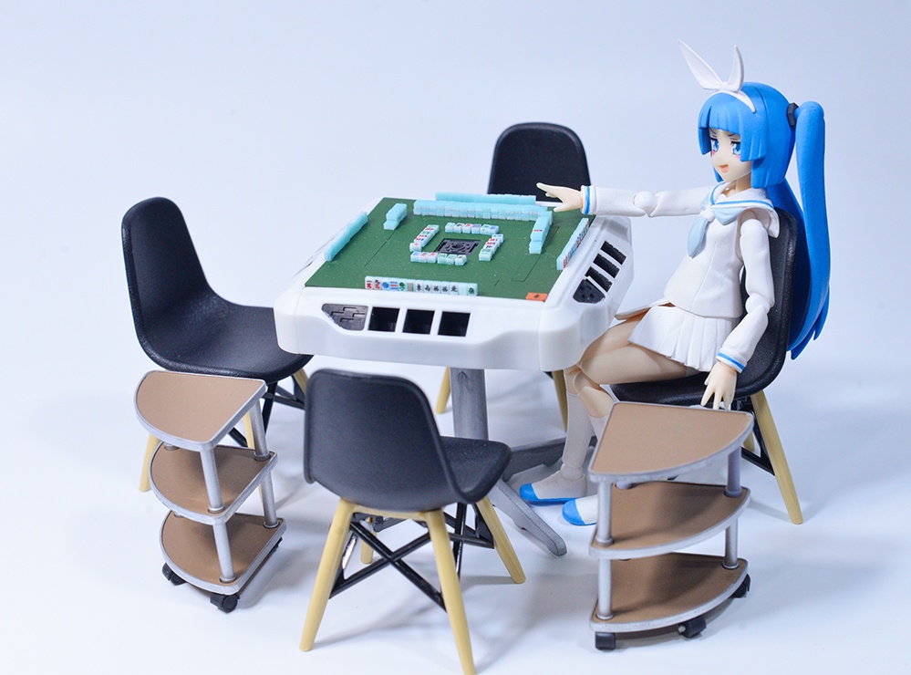 1/12 麻雀卓用サイドテーブル(2個セット) 3Dプリンタ出力未塗装キット