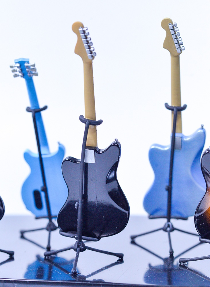 1/12 エレキギター(JMタイプ) 3Dプリンタ出力未塗装キット (1/6もあり)