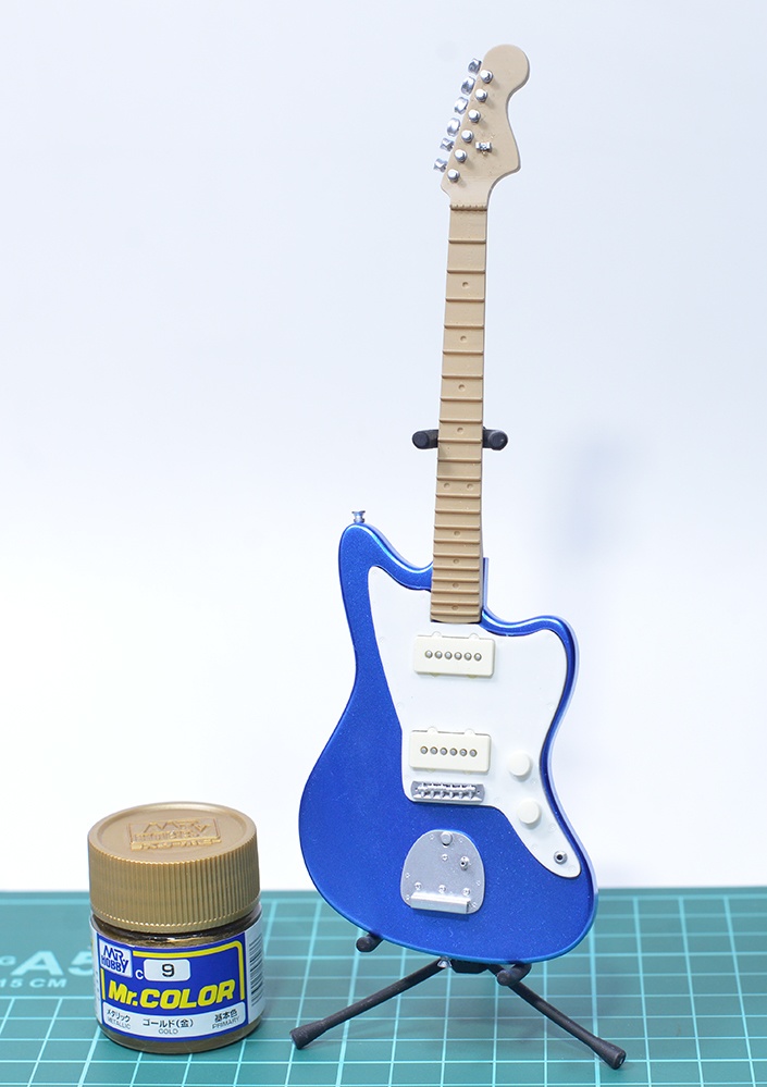 1/12 エレキギター(JMタイプ) 3Dプリンタ出力未塗装キット (1/6もあり)