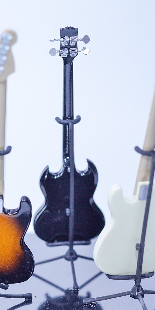 1/12 エレキベース(SGタイプ) 3Dプリンタ出力未塗装キット (1/6もあり)