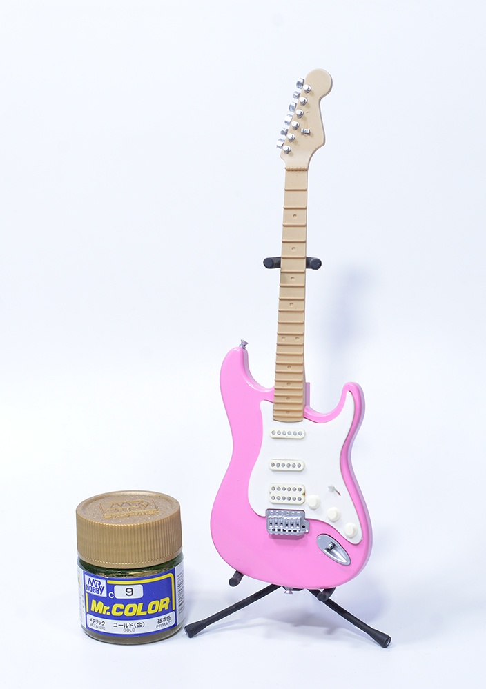 1/12 エレキギター(STタイプ) 3Dプリンタ出力未塗装キット (1/6もあり)