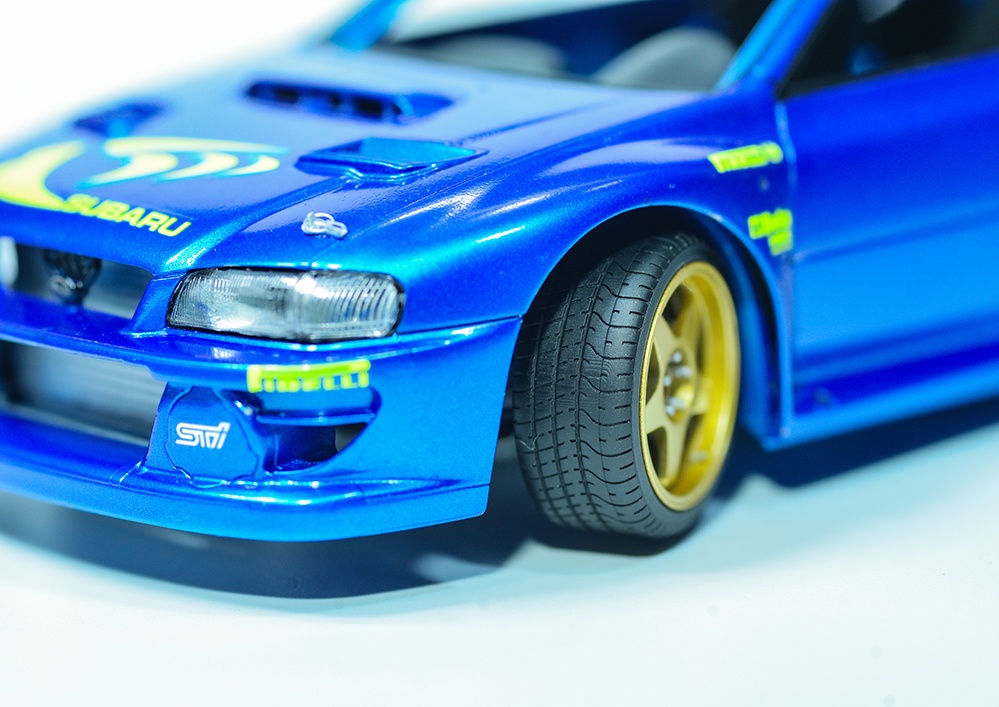 1/24 5スポークホイール(タイヤセット) 19インチ10J相当 ピンタイプ 3Dプリンタ出力未塗装キット