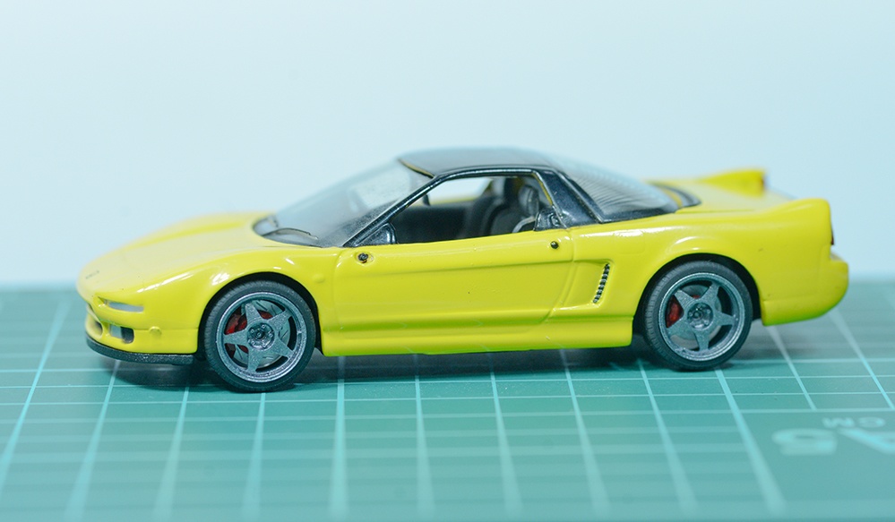 1/43 5スポークホイール(タイヤ、ブレーキセット) 19インチ10J相当 3Dプリンタ出力未塗装キット (1/32もあり)