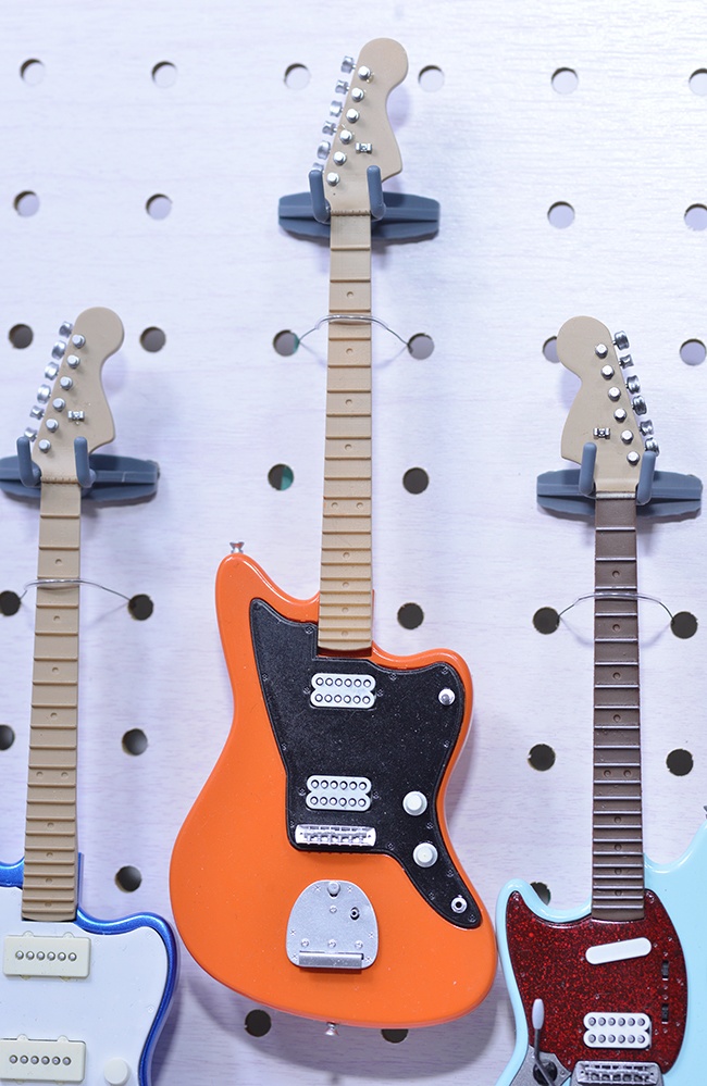 エレキギター(JMタイプ-2ハム) 3Dプリンタ出力未塗装キット ※レフティもあり (1/12、1/6)