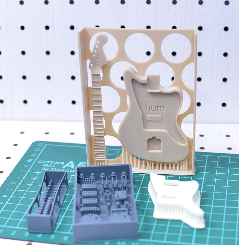 エレキギター(JMタイプ-2ハム) 3Dプリンタ出力未塗装キット ※レフティもあり (1/12、1/6)