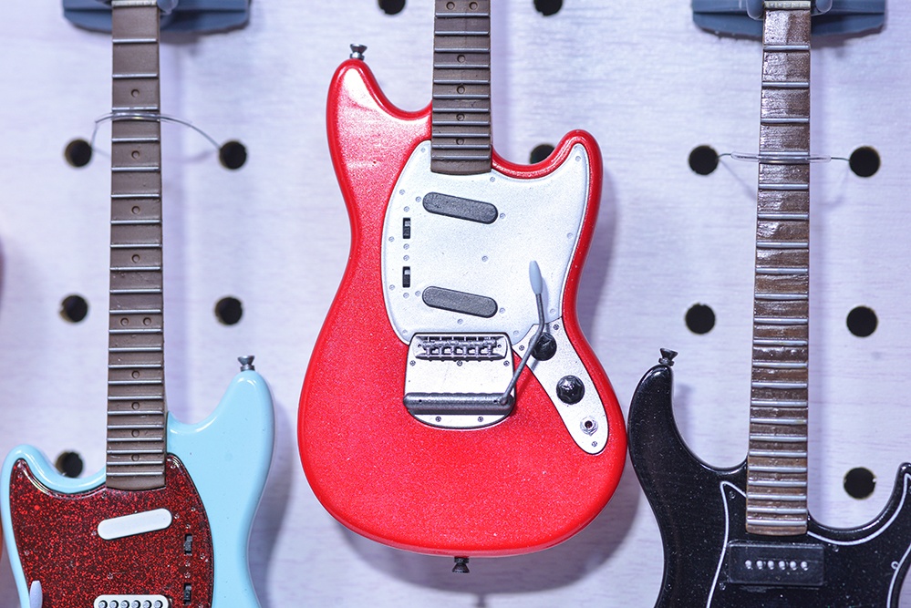 エレキギター(MUタイプ) 3Dプリンタ出力未塗装キット ※レフティもあり (1/12、1/6)