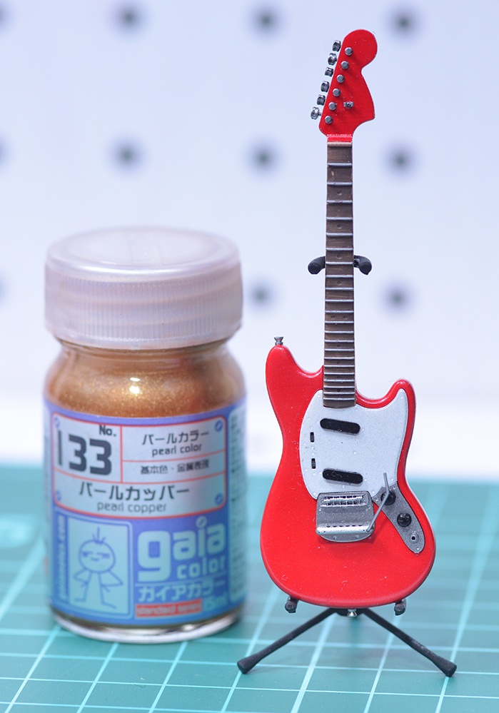 エレキギター(MUタイプ) 3Dプリンタ出力未塗装キット ※レフティもあり (1/12、1/6)