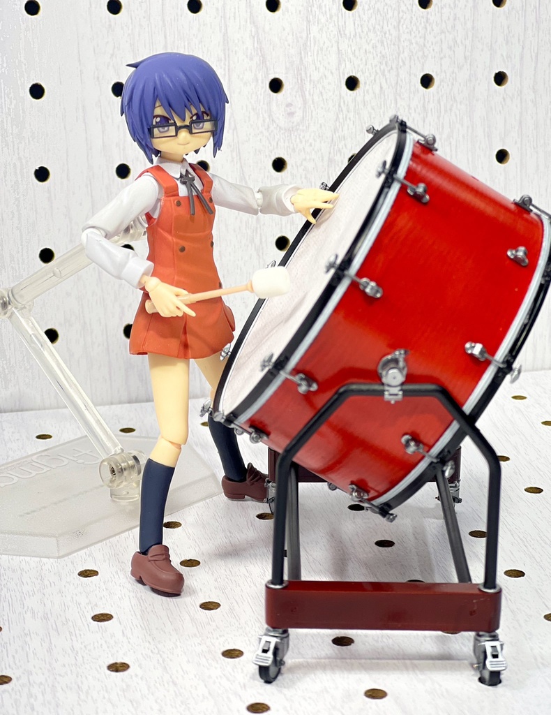 1/12 コンサートバスドラム 3Dプリンタ出力未塗装キット