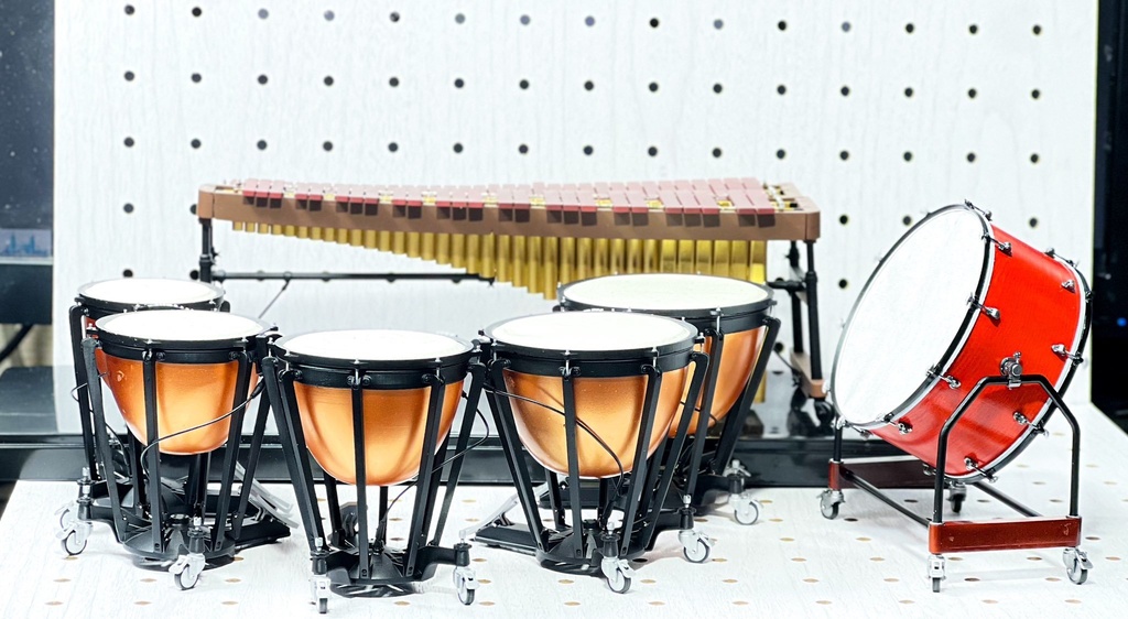 1/12 コンサートバスドラム 3Dプリンタ出力未塗装キット