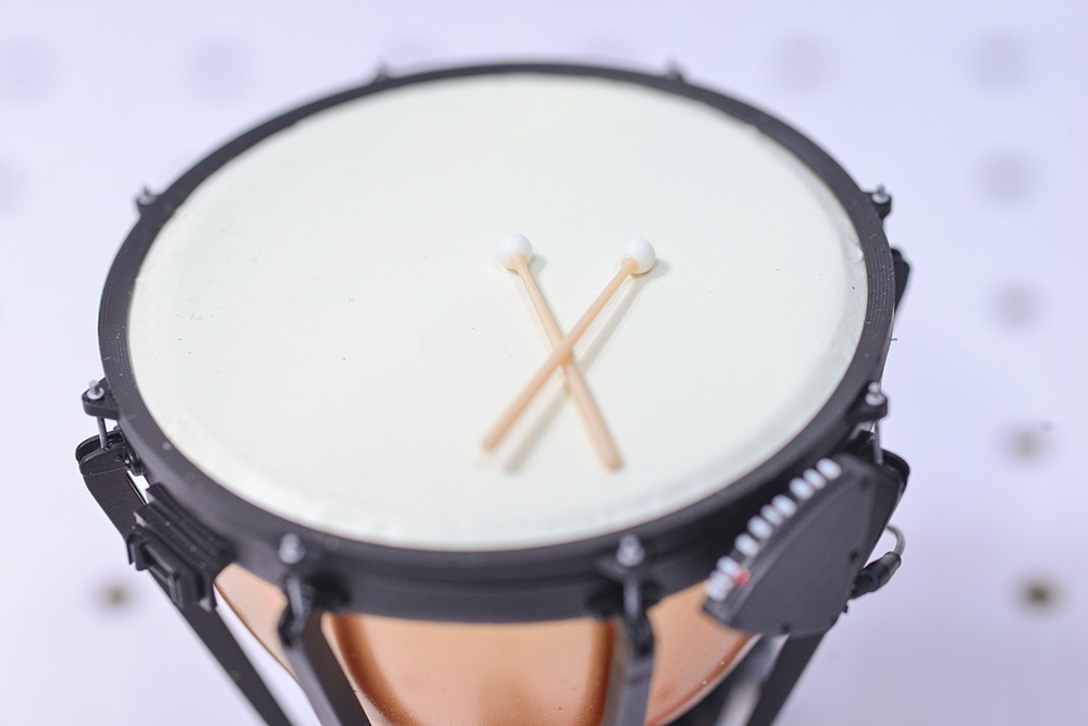 1/12 ティンパニ 3Dプリンタ出力未塗装キット ミニチュア楽器