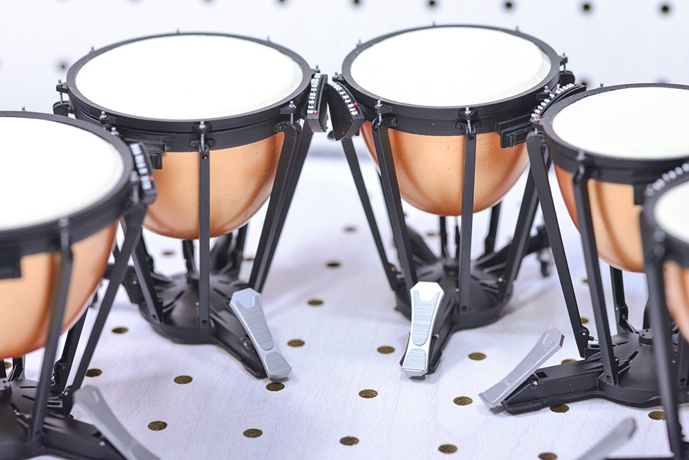 1/12 ティンパニ 3Dプリンタ出力未塗装キット ミニチュア楽器