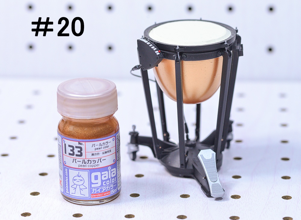 1/12 ティンパニ 3Dプリンタ出力未塗装キット ミニチュア楽器