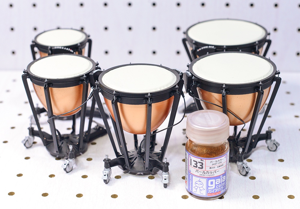 1/12 ティンパニ 3Dプリンタ出力未塗装キット ミニチュア楽器