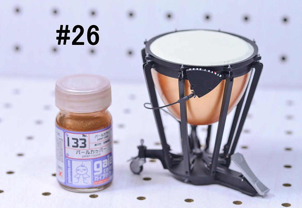 1/12 ティンパニ 3Dプリンタ出力未塗装キット ミニチュア楽器