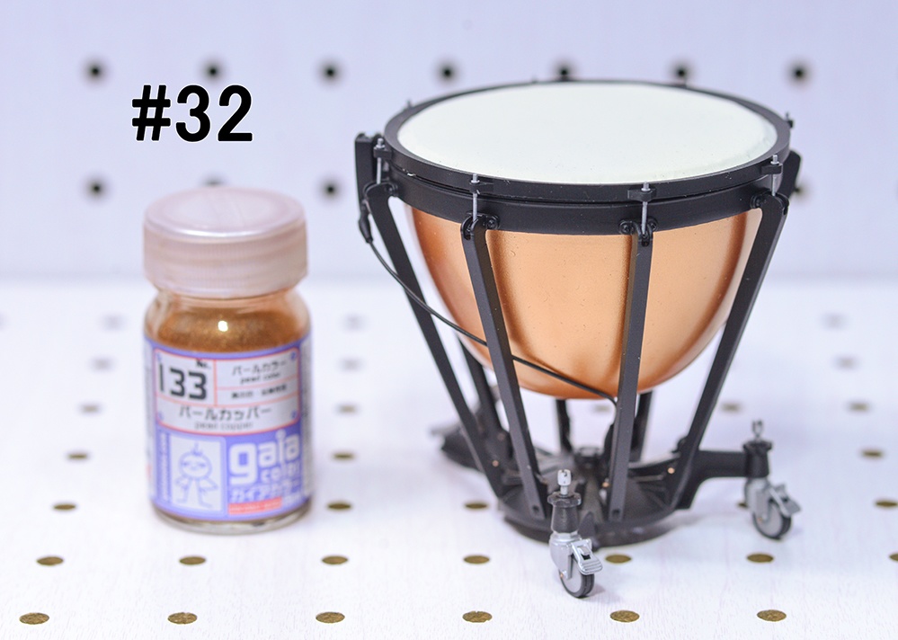 1/12 ティンパニ 3Dプリンタ出力未塗装キット ミニチュア楽器