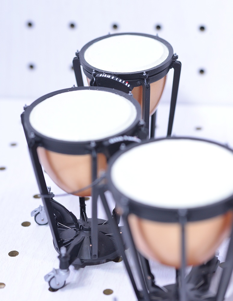 1/12 ティンパニ 3Dプリンタ出力未塗装キット ミニチュア楽器