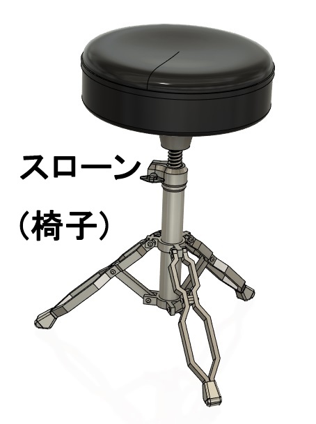 1/6 ドラムセット ばら売り 3Dプリンタ出力未塗装キット