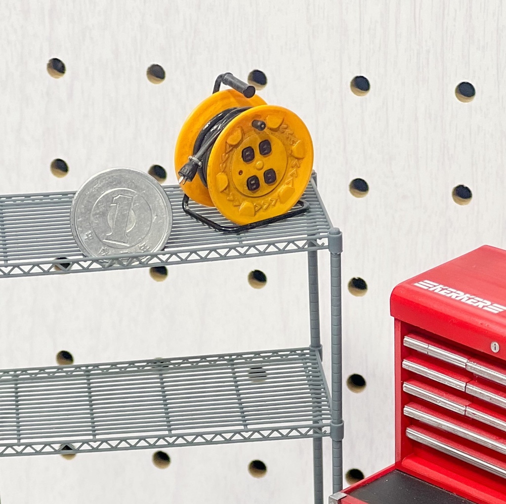 1/12 コードリール(ドラムリール) 3Dプリンタ出力未塗装パーツ