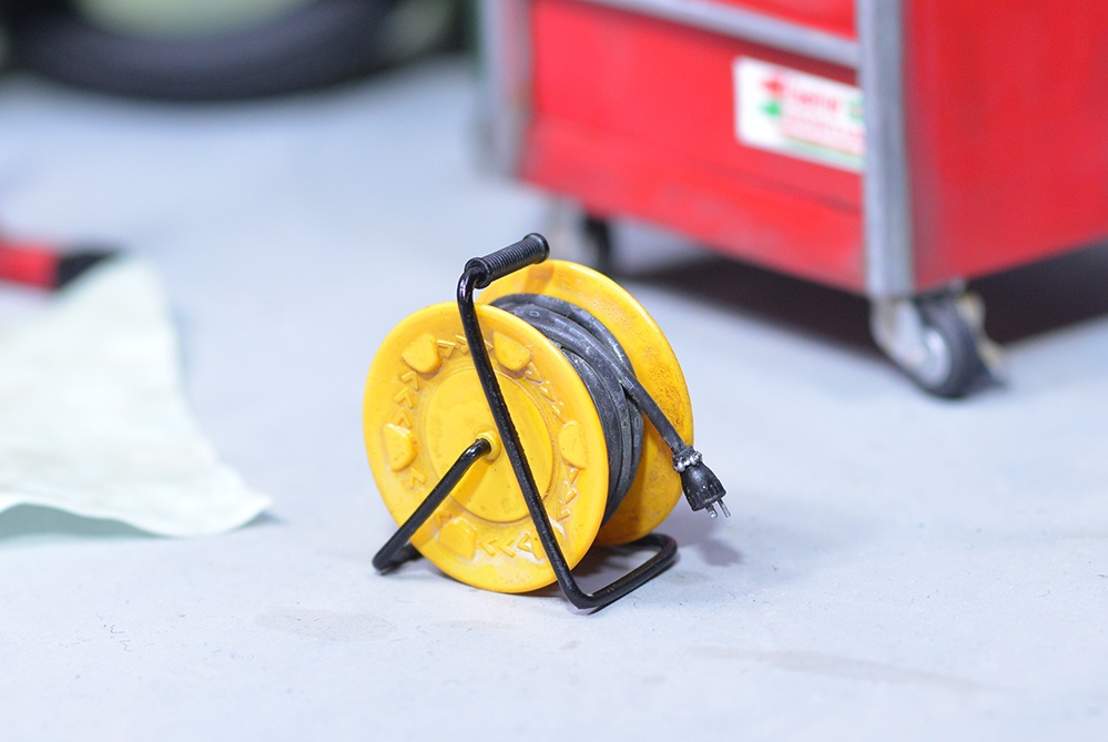 1/12 コードリール(ドラムリール) 3Dプリンタ出力未塗装パーツ