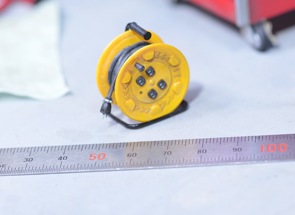 1/12 コードリール(ドラムリール) 3Dプリンタ出力未塗装パーツ