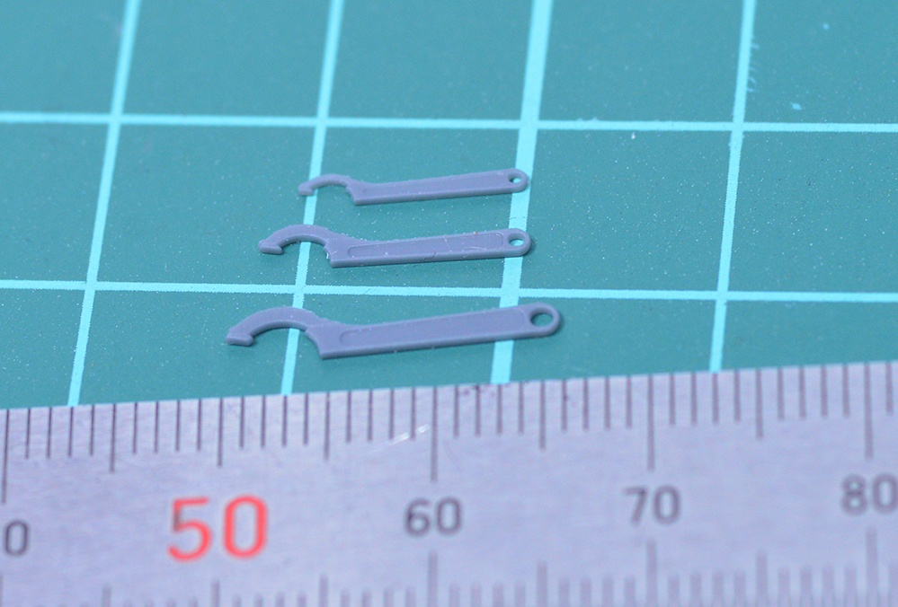 1/12 フックレンチ 3Dプリンタ出力未塗装パーツ
