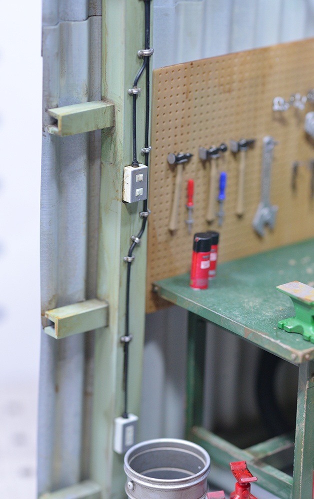 1/12 壁スイッチ、コンセントボックス(各2個セット) 3Dプリンタ出力未塗装パーツ