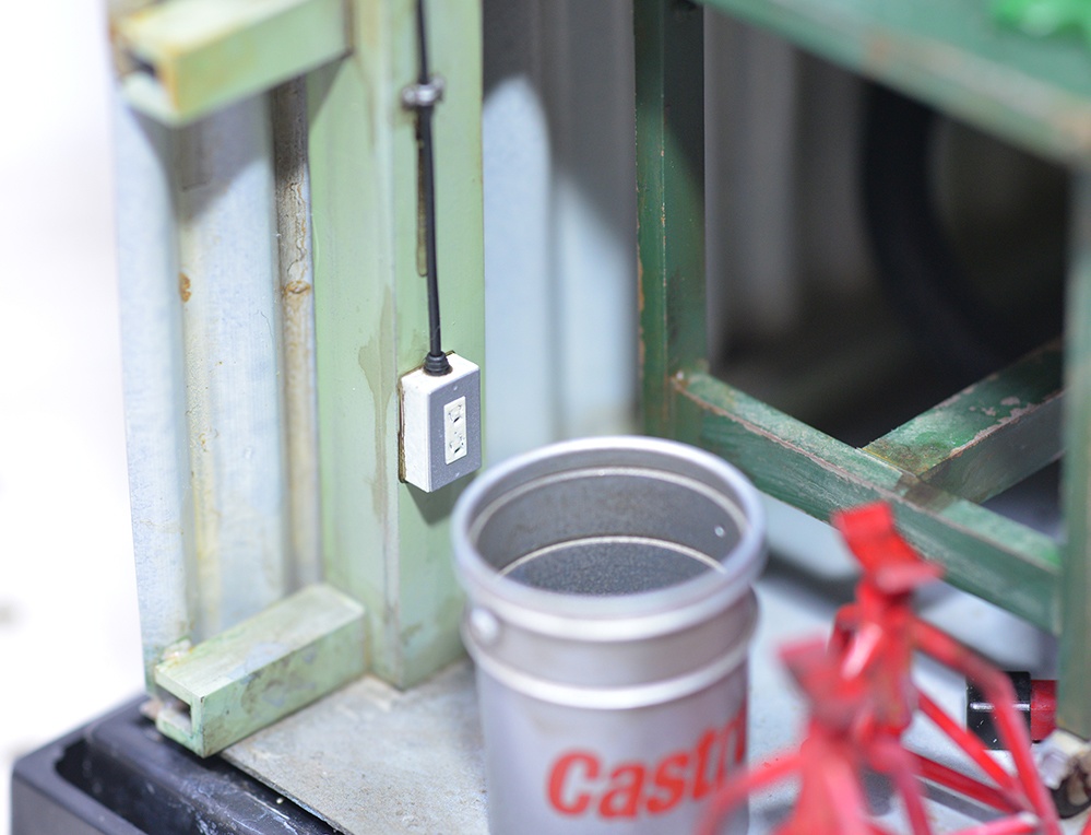 1/12 壁スイッチ、コンセントボックス(各2個セット) 3Dプリンタ出力未塗装パーツ