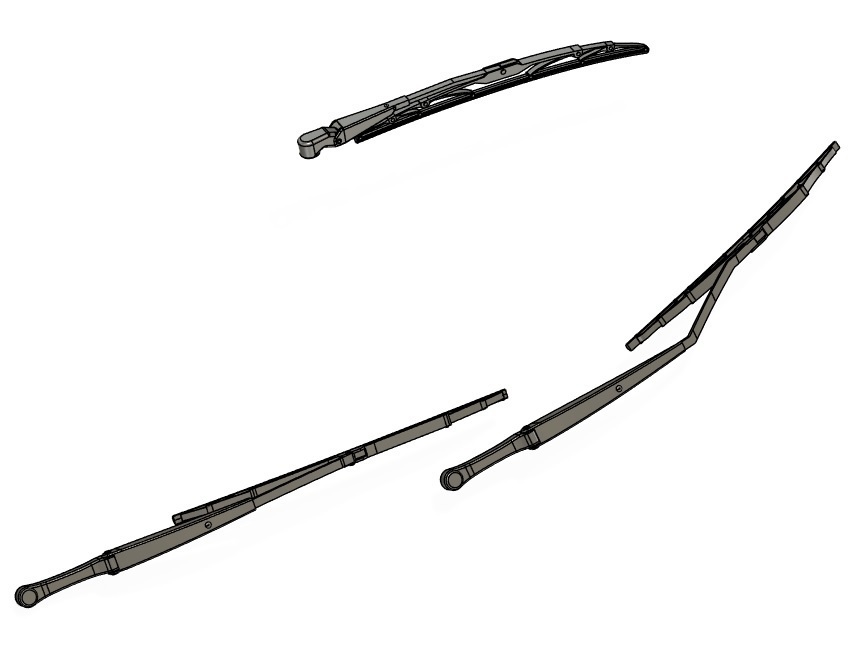 1/24 ワイパー 3Dプリンタ出力未塗装パーツ