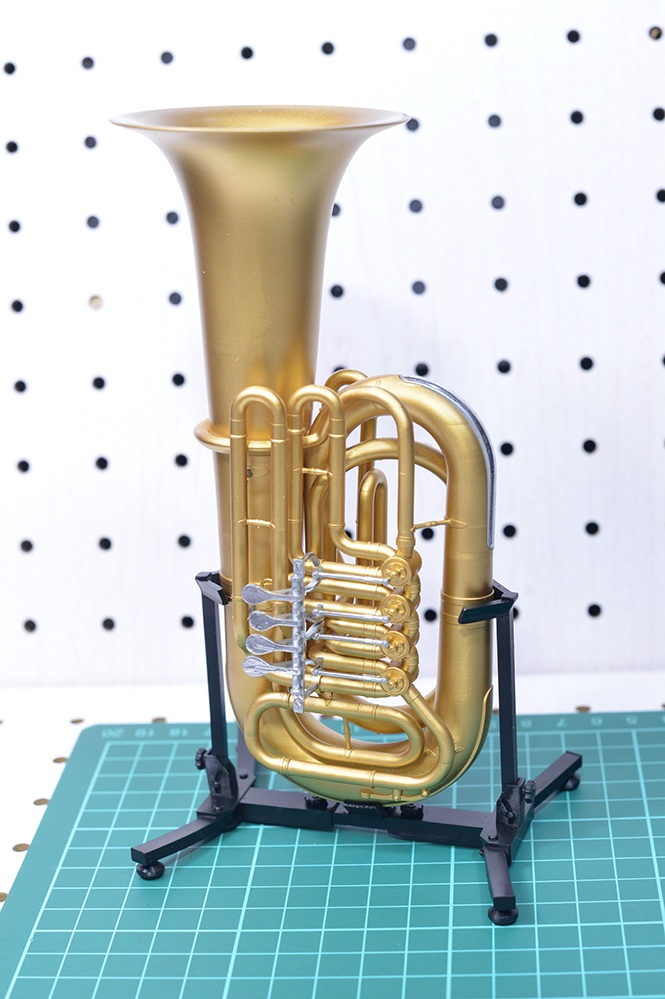 1/6 チューバ(ロータリー式) ミニチュア 3Dプリンタ出力未塗装レジンキット