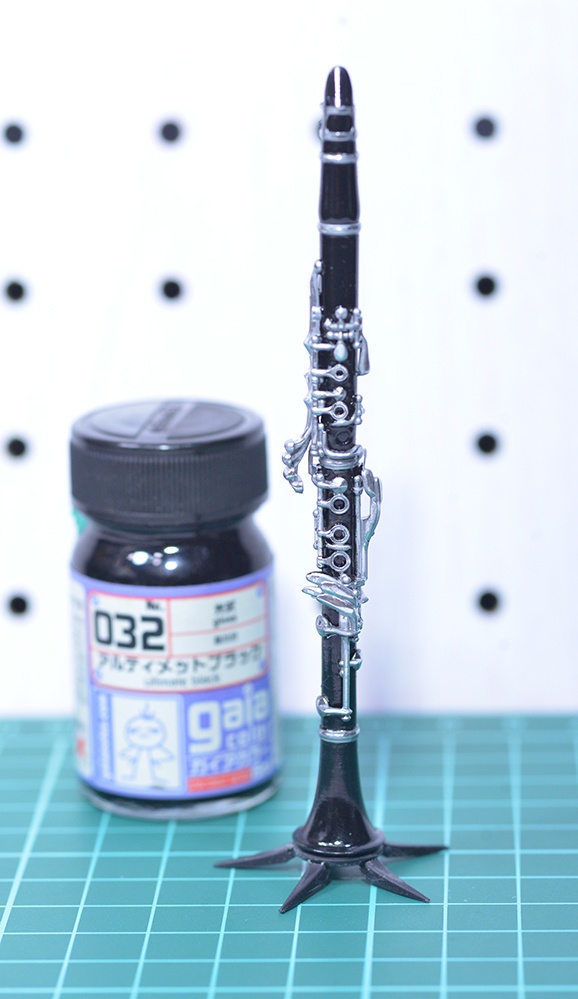 1/6 クラリネット ミニチュア 3Dプリンタ出力未塗装レジンキット