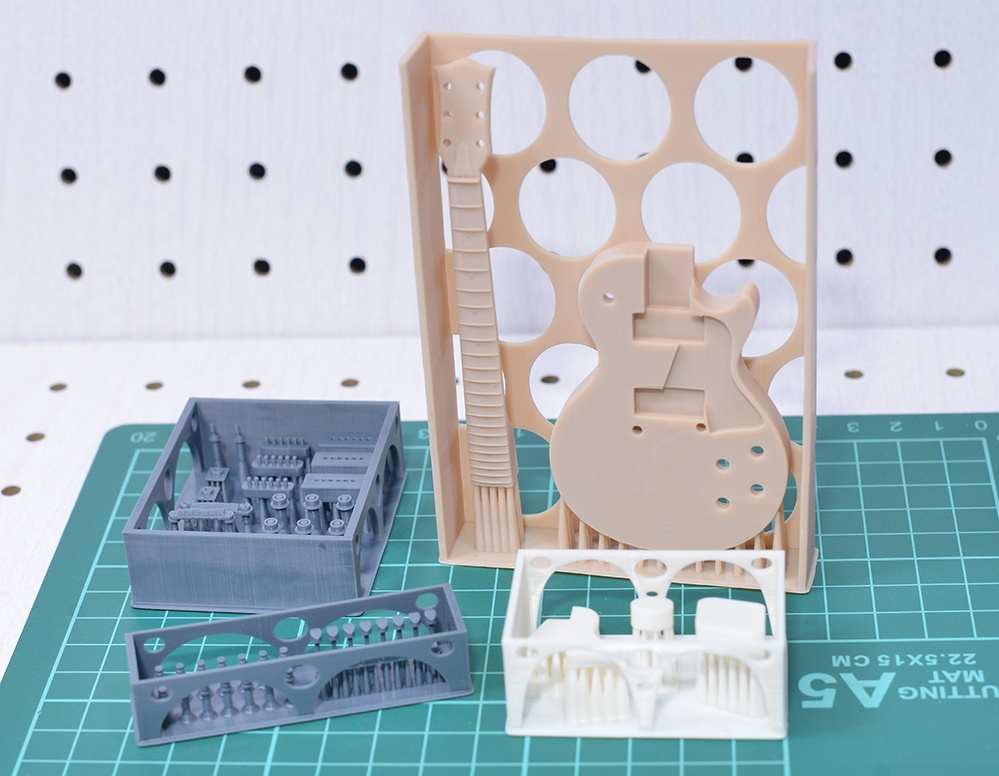 エレキギター(LP SPLタイプ) 3Dプリンタ出力未塗装キット (1/12、1/6)(レフティも製作可)