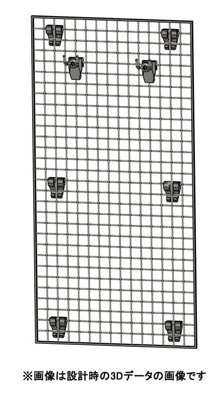 1/12 壁掛けギターラック 3Dプリンタ出力未塗装キット ネット 網掛け