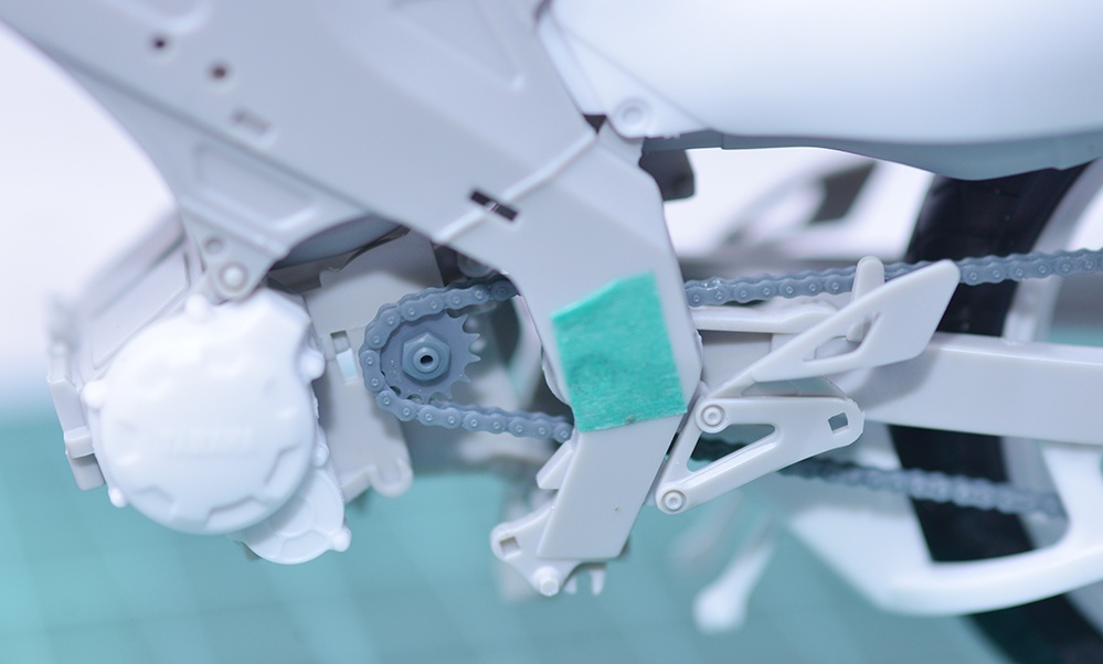 1/12 TZR250(3MA)用チェーン、スプロケットセット 3Dプリンタ出力未塗装キット