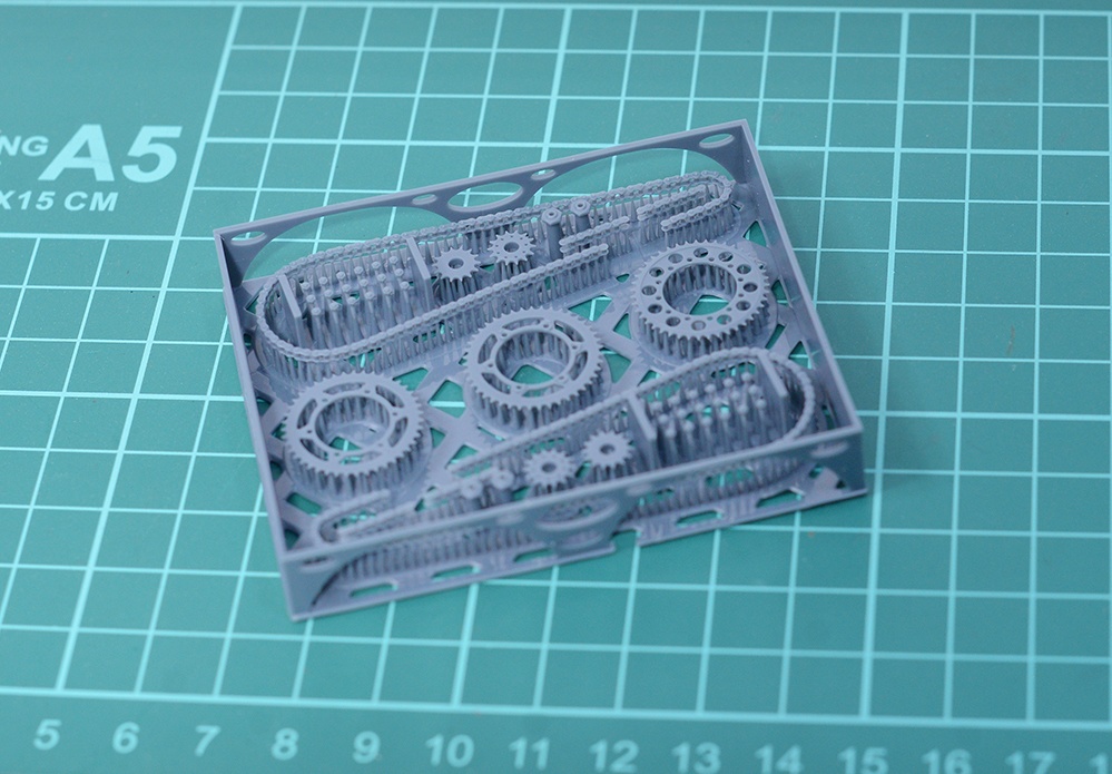 1/12 TZR250(3MA)用チェーン、スプロケットセット 3Dプリンタ出力未塗装キット
