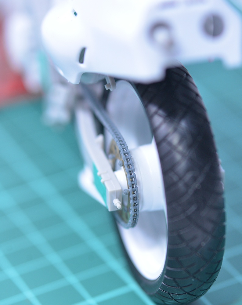 1/12 TZR250(3MA)用チェーン、スプロケットセット 3Dプリンタ出力未塗装キット