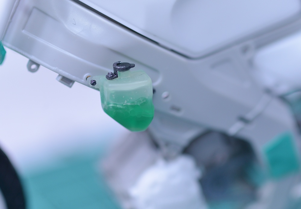 1/12 TZR250(3MA)用リザーブタンクセット(2stオイル、クーラント、ブレーキ) 3Dプリンタ出力未塗装キット