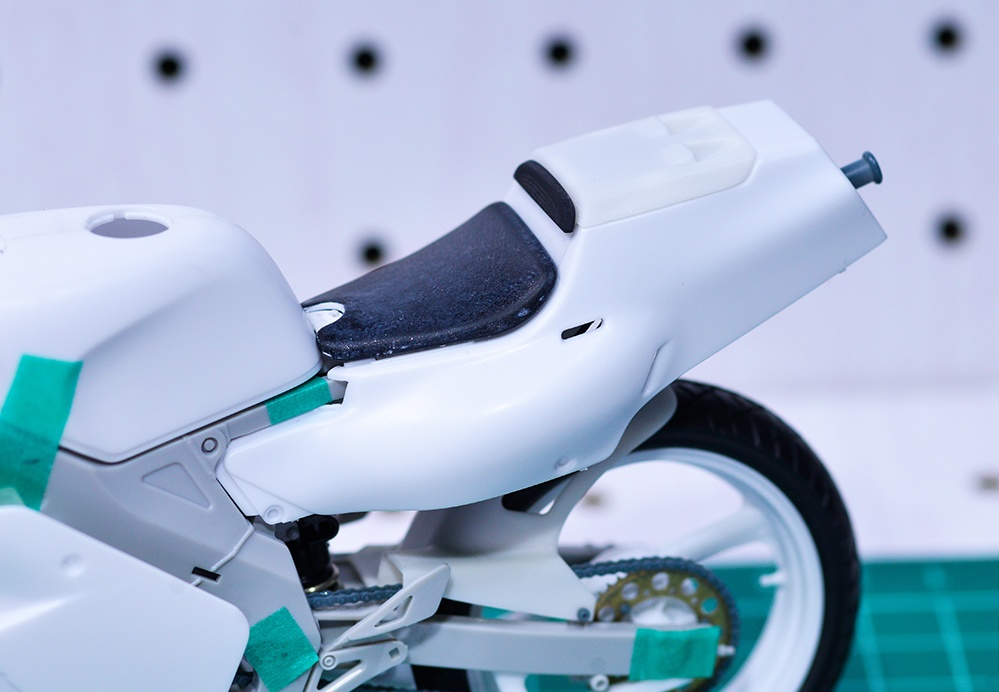 1/12 TZR250(3MA)用シングルシートカウル 3Dプリンタ出力未塗装キット