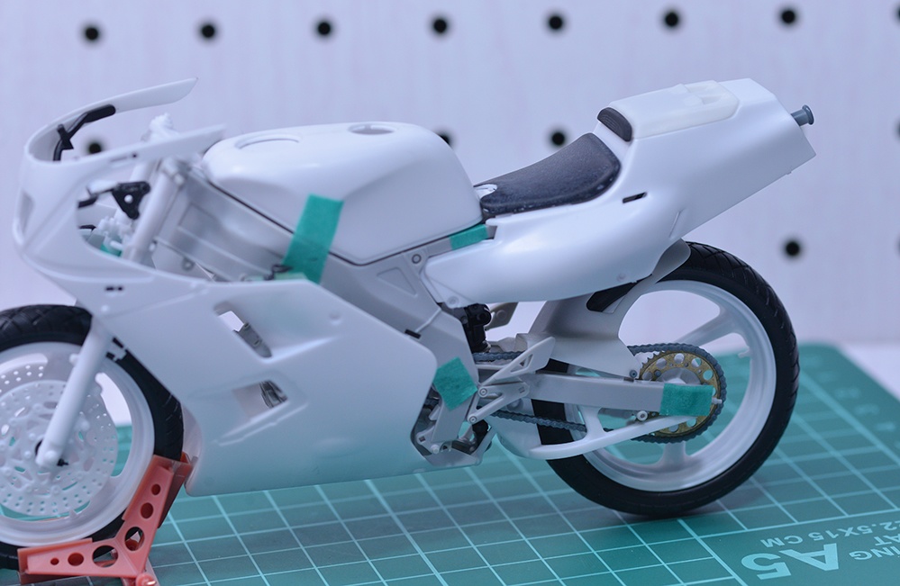 1/12 TZR250(3MA)用シングルシートカウル 3Dプリンタ出力未塗装キット