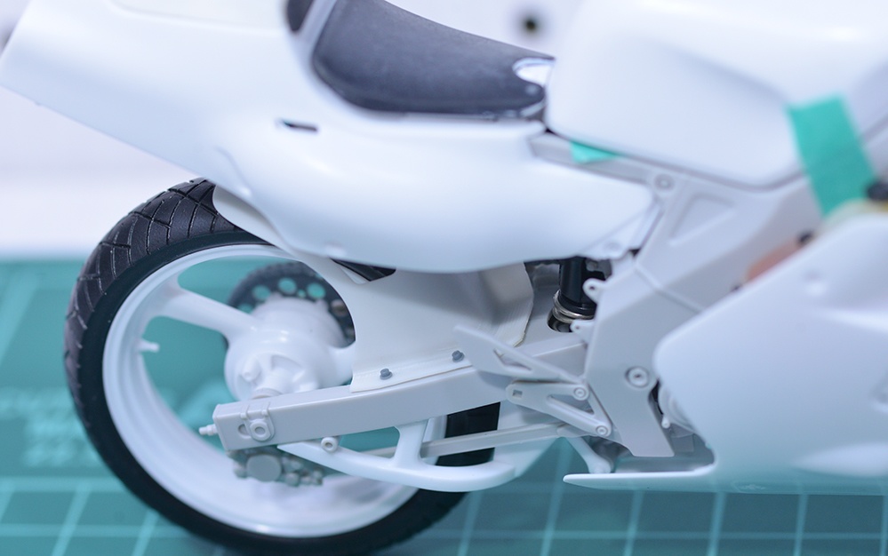 1/12 TZR250(3MA)用リアインナーフェンダー 3Dプリンタ出力未塗装キット