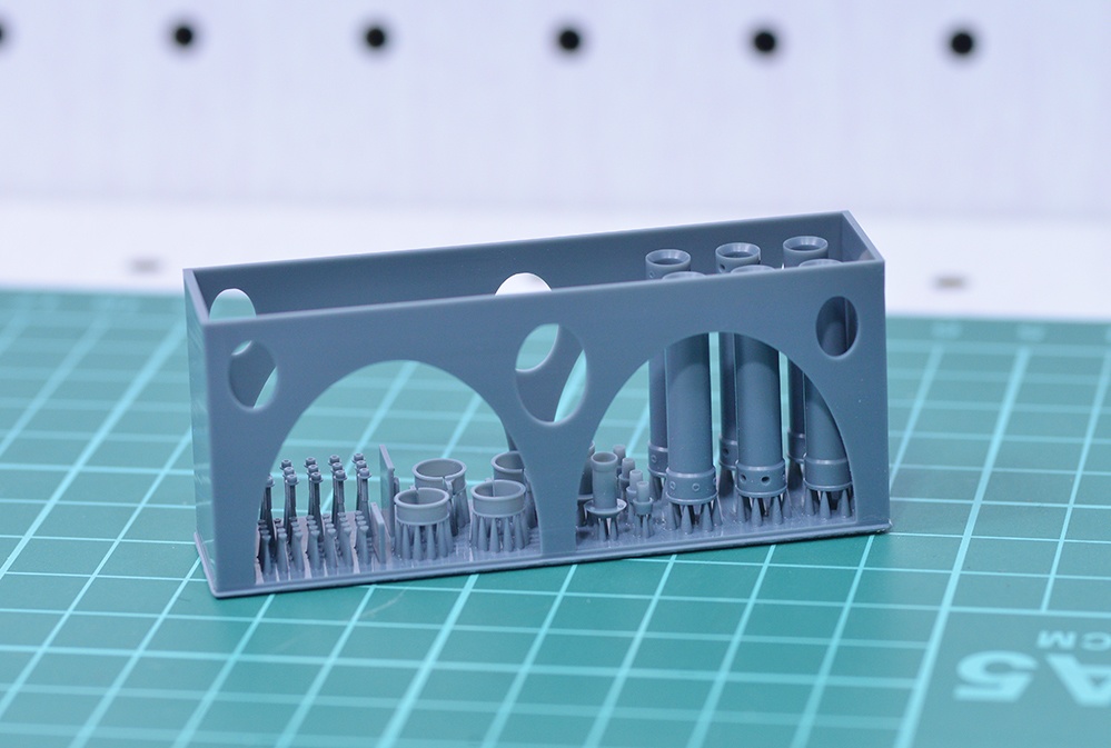 1/12 TZR250(3MA)用ロングサイレンサー 3Dプリンタ出力未塗装キット