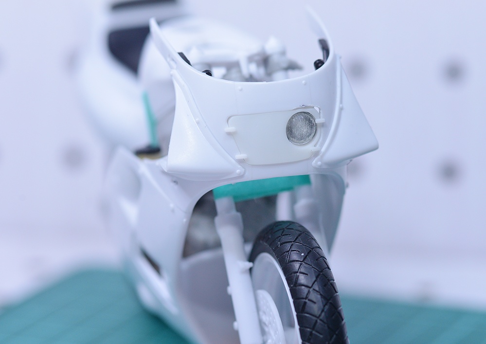 1/12 TZR250(3MA)用ライトカバー 耐久仕様風 3Dプリンタ出力未塗装キット