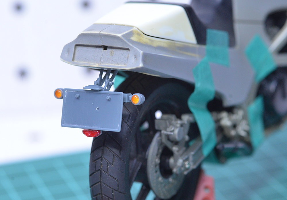 1/12 オートバイ用汎用ナンバープレートステー 3Dプリンタ出力未塗装キット