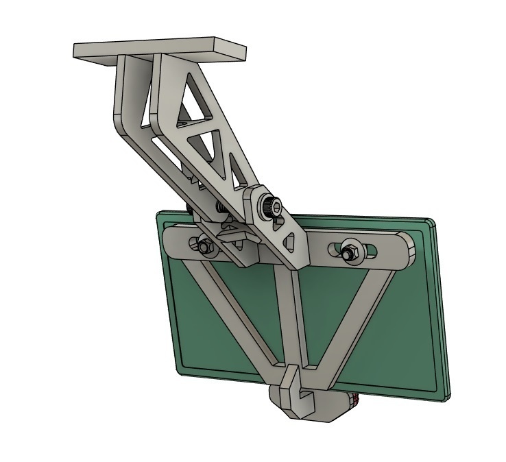 1/12 オートバイ用汎用ナンバープレートステー 3Dプリンタ出力未塗装キット