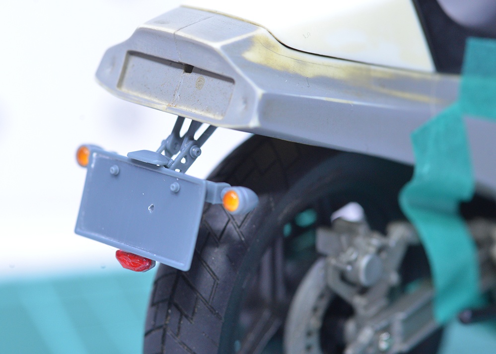 1/12 オートバイ用汎用ナンバープレートステー 3Dプリンタ出力未塗装キット