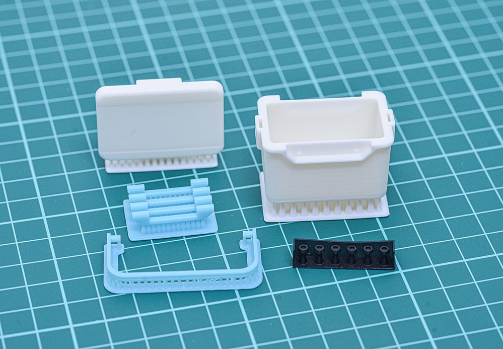 1/12 クーラーボックス(20L相当サイズ) 3Dプリンタ出力未塗装キット